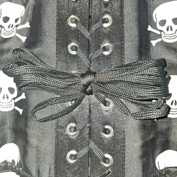 NWT Day of the DEAD Halloween Skull Corset 3XL - Picture 14 of 16